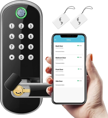 Glomarket Smart Home Security Digital Lock Tuya Wifi Bez klucza Odciski palców Biometryczny inteligentny zamek drzwiowy