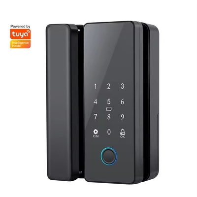 Glomarket Tuya Smart Glass Door Lock Biometryczny odcisk palca BLE Smart Electronic Lock Do Biura Szklane drzwi
