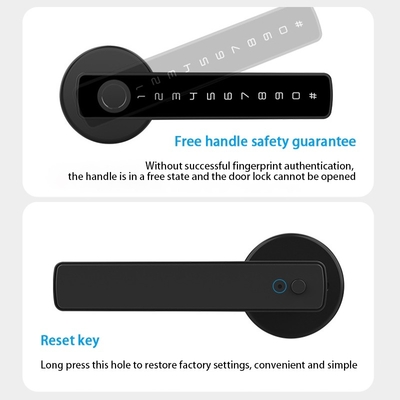 Glomarket Tuya Ble Smart Lock Bezpieczeństwo Elektroniczne Bez klucza Smart Door Handle Lock Zamek w pomieszczeniach