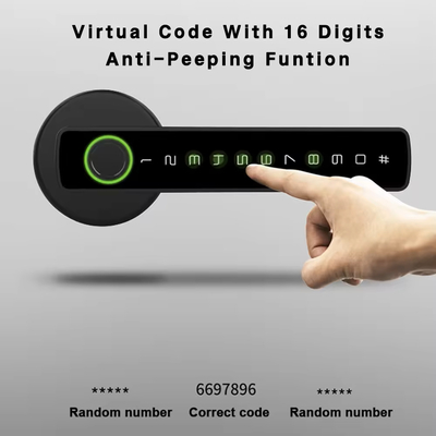 Glomarket Tuya Ble Smart Lock Bezpieczeństwo Elektroniczne Bez klucza Smart Door Handle Lock Zamek w pomieszczeniach