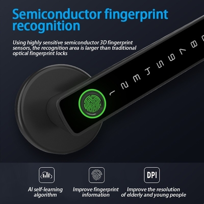 Glomarket Tuya Ble Smart Lock Bezpieczeństwo Elektroniczne Bez klucza Smart Door Handle Lock Zamek w pomieszczeniach
