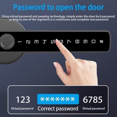 Glomarket Tuya Ble Smart Lock Bezpieczeństwo Elektroniczne Bez klucza Smart Door Handle Lock Zamek w pomieszczeniach