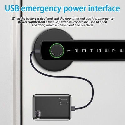 Glomarket Tuya Ble Smart Lock Bezpieczeństwo Elektroniczne Bez klucza Smart Door Handle Lock Zamek w pomieszczeniach