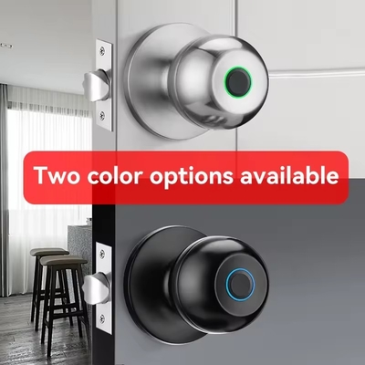 Glomarket Sprzedaż hurtowa Inteligentny zaokrąglony guzik zamknięty bez klucza Smart Door Handle Lock Tuya App Control