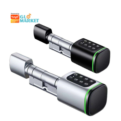 Glomarket Tuya Ttlock Smart Digital Keyless Door Lock Cylinder Combination Password &amp; Card Elektroniczny zamek Cylindry Smart Lock