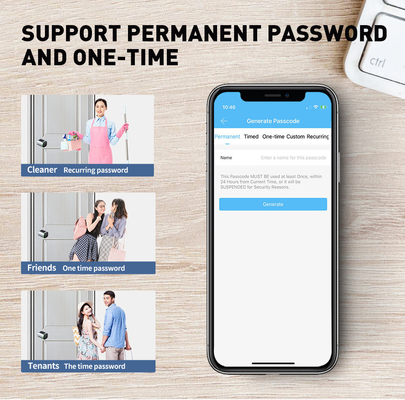 Glomarket Tuya Ttlock Smart Digital Keyless Door Lock Cylinder Combination Password &amp; Card Elektroniczny zamek Cylindry Smart Lock