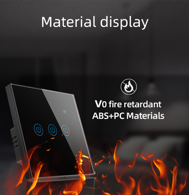 Glomarket UE 1/2/3/4 Gang Tuya Smart Switch Light Alexa Voice Control Touch Glass Wall Wireless WiFi Elektryczny przełącznik