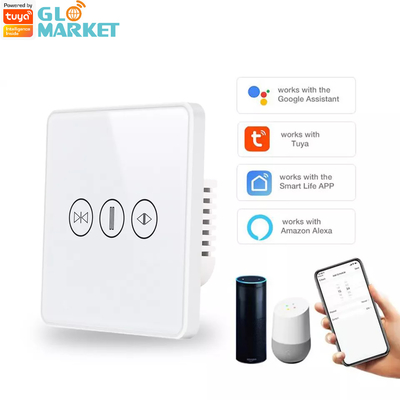 Inteligentny przełącznik zasłony Wi-Fi / Zigbee Voice Control Google Assistant Inteligentny standardowy ekran dotykowy UE APP Przełącznik drzwi garażowych