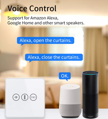 Inteligentny przełącznik zasłony Wi-Fi / Zigbee Voice Control Google Assistant Inteligentny standardowy ekran dotykowy UE APP Przełącznik drzwi garażowych