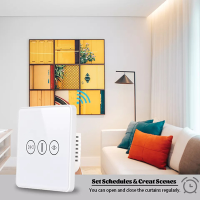 Inteligentny przełącznik zasłony Wi-Fi / Zigbee Voice Control Google Assistant Inteligentny standardowy ekran dotykowy UE APP Przełącznik drzwi garażowych