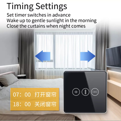 Inteligentny przełącznik zasłony Wi-Fi / Zigbee Voice Control Google Assistant Inteligentny standardowy ekran dotykowy UE APP Przełącznik drzwi garażowych