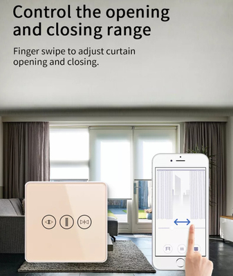 Inteligentny przełącznik zasłony Wi-Fi / Zigbee Voice Control Google Assistant Inteligentny standardowy ekran dotykowy UE APP Przełącznik drzwi garażowych