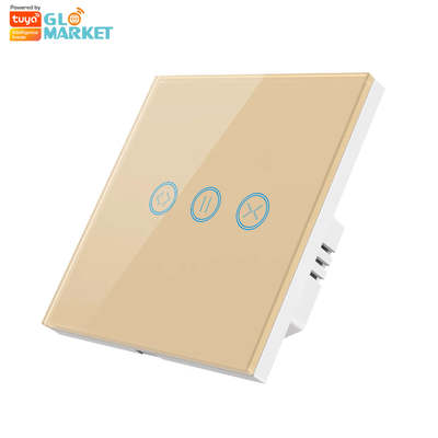 Glomarket Tuya Wi-Fi Smart Touch Screen Zasłona Przełącznik Roller Shutter Door Przełącznik Elektryczny Panel Zasłony APP