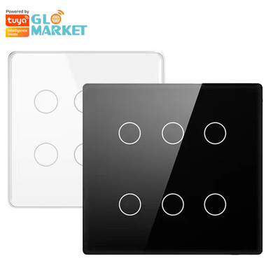 Glomarket Smart Wifi Brazylia 118*124 Przełącznik Praca z asystentem Google Alexa Tuya Smart Light Switch dla domu