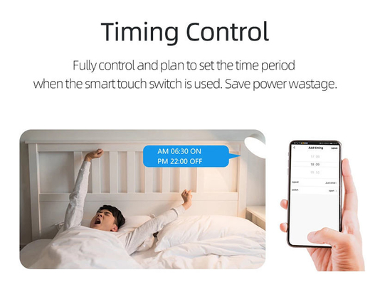 Glomarket Tuya WiFi Zigbee Smart Light Switch Push Button Wall Switch 1/2/3 Gang Praca z Alexa Google Home