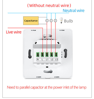 Glomarket Tuya WiFi Zigbee Smart Light Switch Push Button Wall Switch 1/2/3 Gang Praca z Alexa Google Home