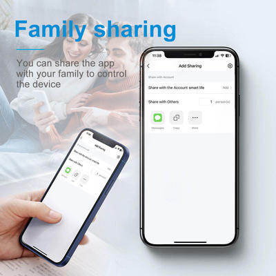 Glomarket Tuya Wifi Smart Wall Light Switch 1/2/3 Gang Support Voice/app/touch Control Z Ekranem Wyświetlania Temperatury