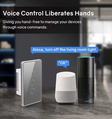Glomarket Tuya Smart Switch Wi-Fi US Elektryczny przełącznik ścienny Google Home Alexa Light Lamp Touch Switch App Control