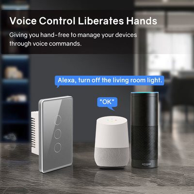 Glomarket Tuya Smart Switch Wi-Fi US Elektryczny przełącznik ścienny Google Home Alexa Light Lamp Touch Switch App Control