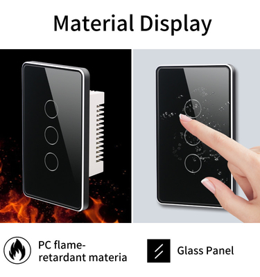 Glomarket Tuya Smart Switch Wi-Fi US Elektryczny przełącznik ścienny Google Home Alexa Light Lamp Touch Switch App Control