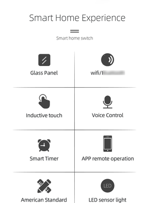 Glomarket Nowy Design Produkty Tuya Smart Wifi Przełącznik ścienny Us Standardowy Panel dotykowy ze szkła Światło Przełącznik obsługa aplikacja sterowanie zdalne