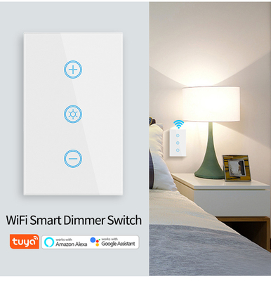 Glomarket US Standard Dimmer Wireless Switch Elektryczny Smart Switch Inteligentny Wall Dimmer Light Switch Inteligentna domowa automatyka
