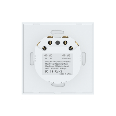 Glomarket Tuya Wifi Smart Fan Switch Tuya Smart Switch Fan Speed Light On Off Voice Control Control Switch Standard UE / USA