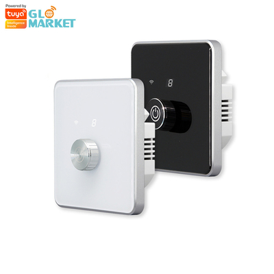 Glomarket Smart Home Dimmer Switch Tuya Zigbee Voice Control Knob Dimming Reguluj jasność za pomocą cyfrowego wyświetlacza