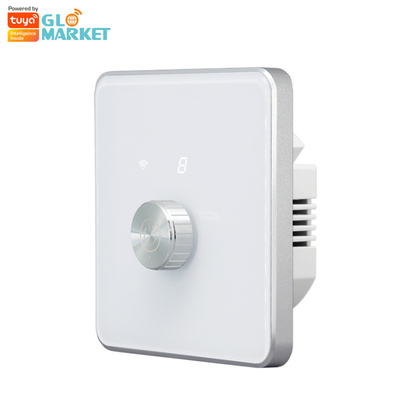 Glomarket Smart Home Dimmer Switch Tuya Zigbee Voice Control Knob Dimming Reguluj jasność za pomocą cyfrowego wyświetlacza