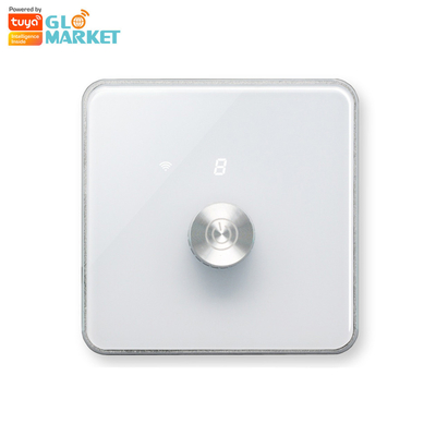 Glomarket Smart Home Dimmer Switch Tuya Zigbee Voice Control Knob Dimming Reguluj jasność za pomocą cyfrowego wyświetlacza