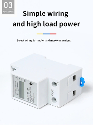 Glomarket Wi-Fi Tuya/Smart Life App Długotrwałe sterowanie Smart Circuit Protector Relay Device Switch Breaker Energy Meter