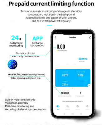 Glomarket Wi-Fi Smart Switch Tuya Smart 1p 2p 3p 4p Smart Home System Elektryczny obwód 4P MCB Smart Breaker