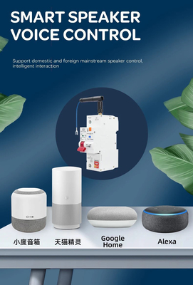 Glomarket Wi-Fi Smart Switch Tuya Smart 1p 2p 3p 4p Smart Home System Elektryczny obwód 4P MCB Smart Breaker