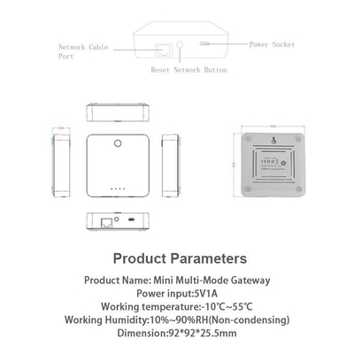 Glomarket Tuya Wifi Zigbee 3.0 Cały dom Home Linkage Centralna kontrola Telefon komórkowy Aplikacja zdalnego sterowania Smart Wired Gateway