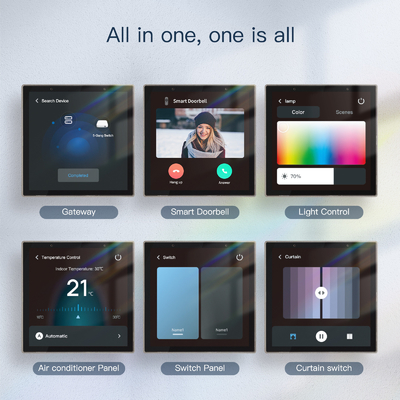 Glomarket Tuya Smart 4-calowy wielofunkcyjny ekran dotykowy Panel sterowania Alexa Voice Zigbee Central Control