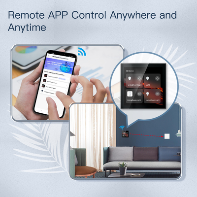 Glomarket Tuya Smart 4-calowy wielofunkcyjny ekran dotykowy Panel sterowania Alexa Voice Zigbee Central Control
