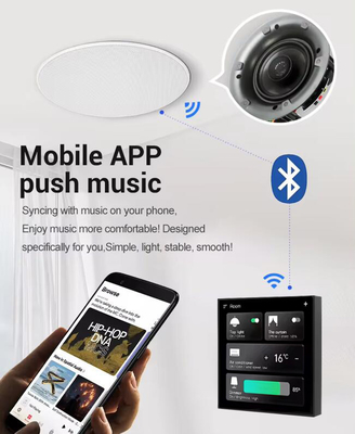Glomarket Panel sterowania inteligentnym domem Ekran dotykowy 4 cali Wi-Fi wielofunkcyjny System muzyki tła Tuya Zigbee Gateway