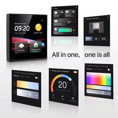 Glomarket Panel sterowania inteligentnym domem Ekran dotykowy 4 cali Wi-Fi wielofunkcyjny System muzyki tła Tuya Zigbee Gateway