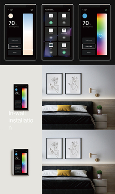 Glomarket Tuya 5 Inch Wi-Fi Zigbee Gateway Smart Home Panel sterowania Wielofunkcyjna Muzyka Wall Touch Screen Tuya Center