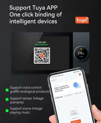 Glomarket Tuya Wifi Smart 7 Inch Panel sterowania Wielofunkcyjny Ble Muzyka Wall Touch Screen Zigbee Hub Gateway Centralna kontrola