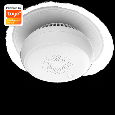 Plastikowa osłona Inteligentny Alarm Czujnik dymu Zigbee Kontrola aplikacji Tuya Czujnik gospodarstwa domowego