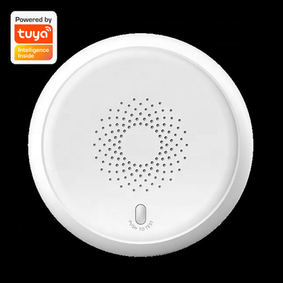 Plastikowa osłona Inteligentny Alarm Czujnik dymu Zigbee Kontrola aplikacji Tuya Czujnik gospodarstwa domowego