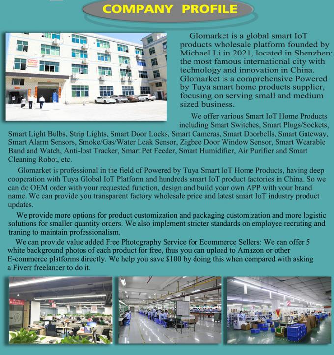 Glomarket Szklany panel dotykowy Tuya Żarówka Wi-Fi Bezprzewodowa zdalna regulowalna światło przyciemniacz dotykowy Smart Switch dla żarówek 20